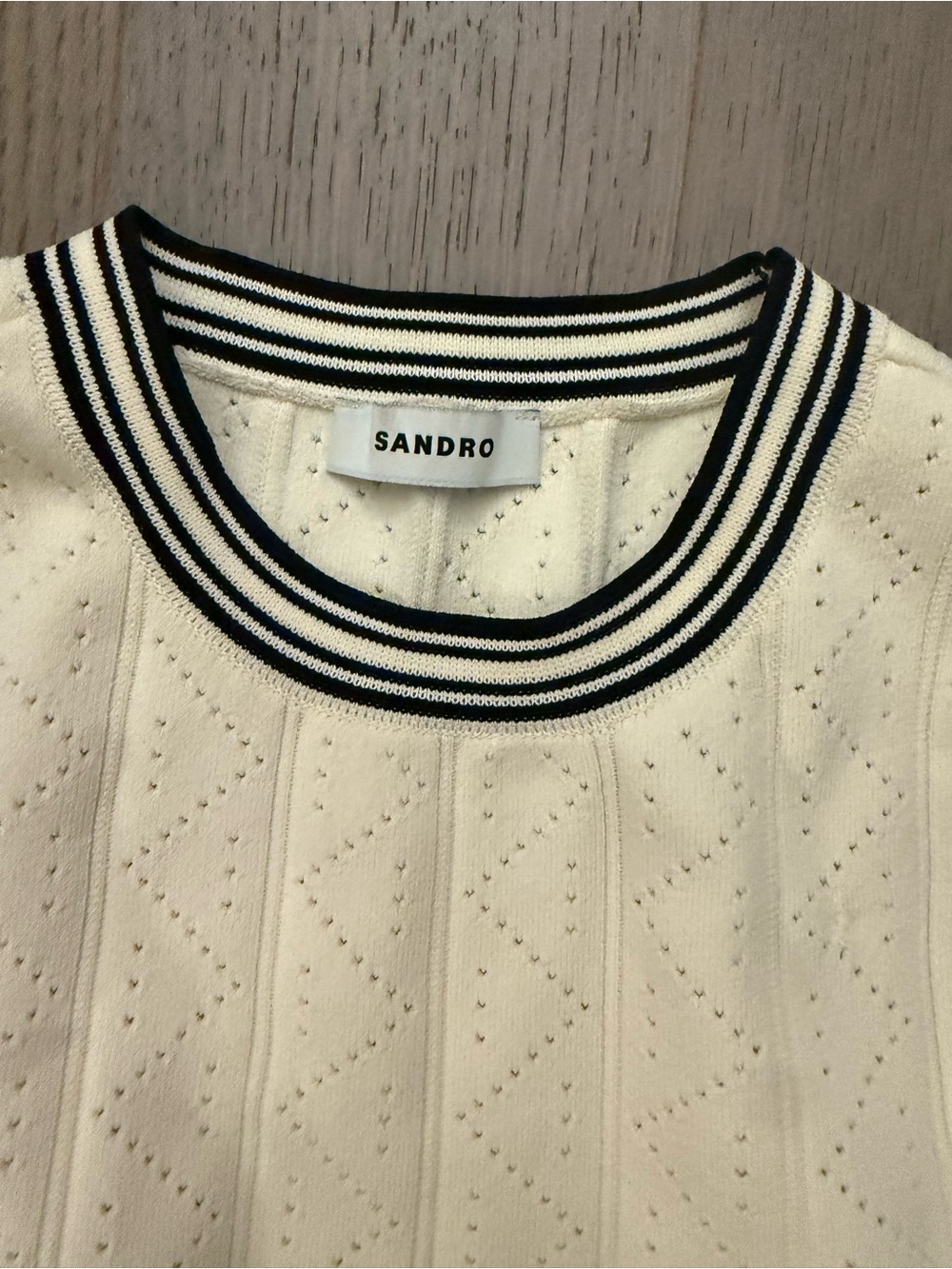 Sandro Knit crop top and skirt sets - Picture 3 of 4